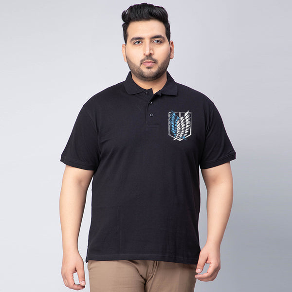 Wings Of Freedom Plus Size Polo T-shirt