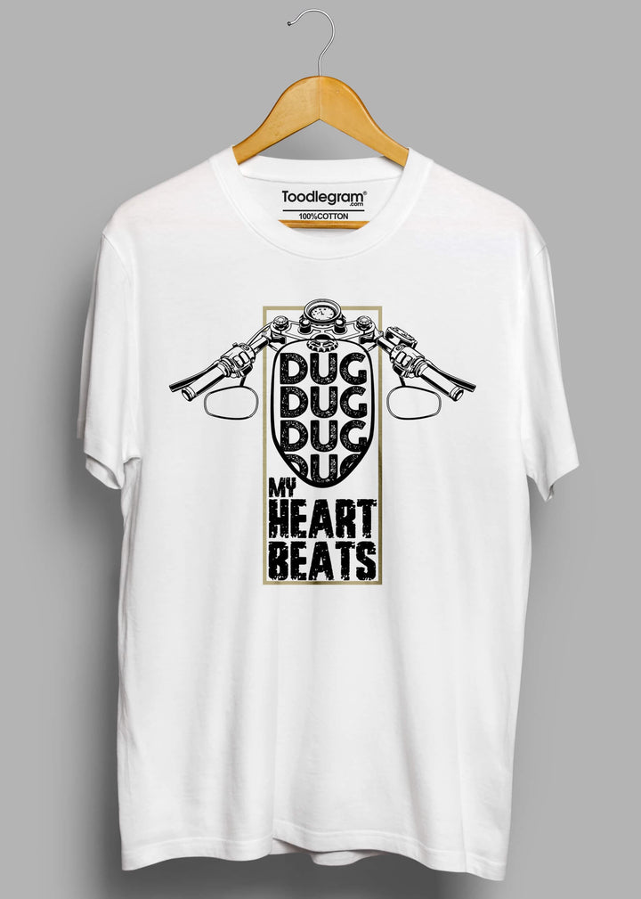 My Heart Beat (Bullet) Men's T-Shirt - Toodlegram Pvt.Ltd.
