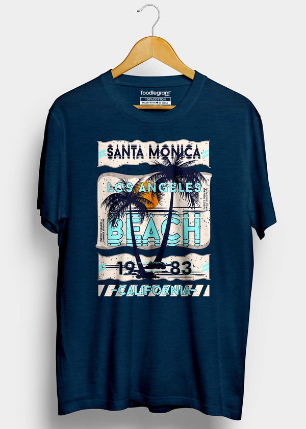 Los Angeles Beach Men's T-Shirt - Toodlegram Pvt.Ltd.