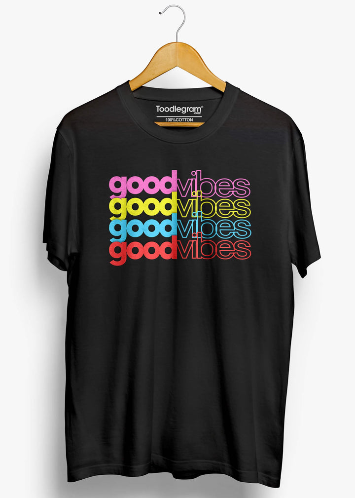 Good Vibes Men's T-Shirt - Toodlegram Pvt.Ltd.