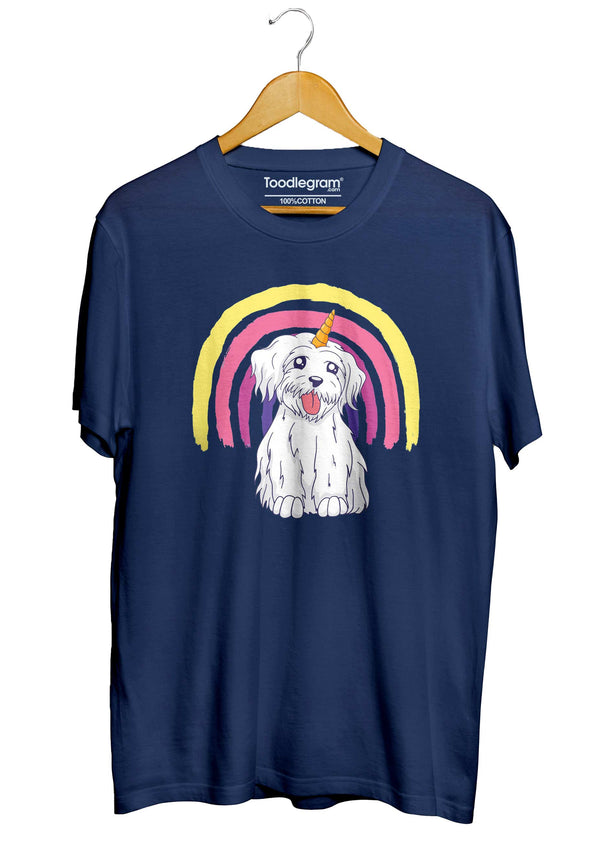 Rainbow Unicorn Dog T-Shirt